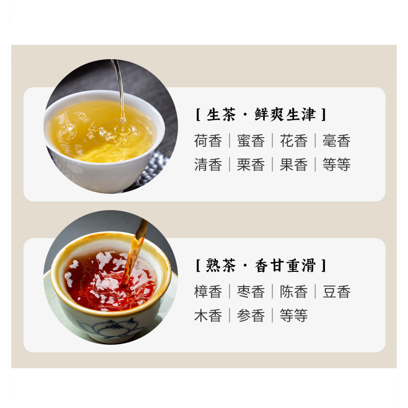 【2007年老树铁饼】熟茶 普洱茶老古树茶云南七子饼紧压茶叶500克 - 图3