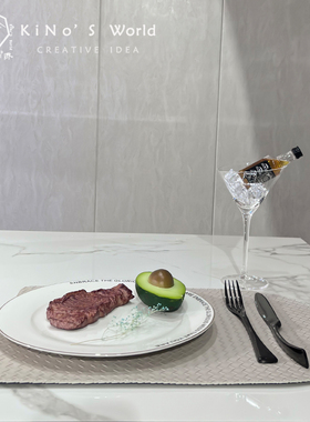 简约餐具套装餐厅软装西餐盘
