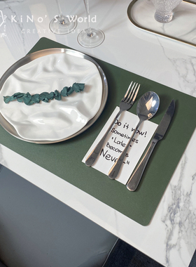 样板间餐具套装轻奢墨绿色系餐厅