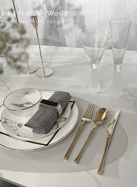 奇诺现代欧式样板间餐厅摆件套装