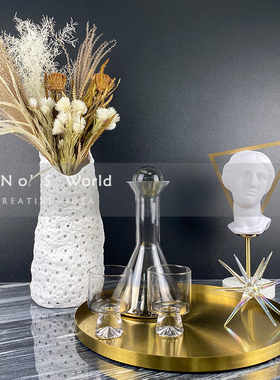 意式风轻奢组合样板房婚礼摆件