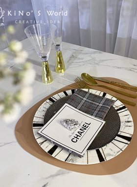 欧式风餐具样板间轻奢装饰摆件