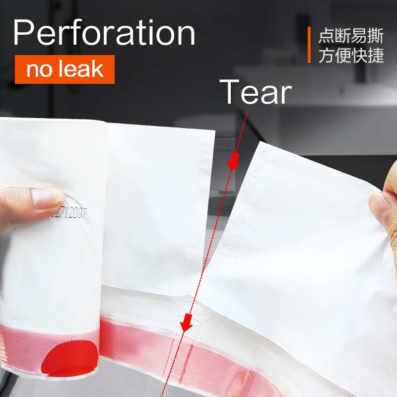 e洁自动收口垃圾袋加厚特厚家用厨房酒店物业垃圾袋卷装出口品质 - 图2