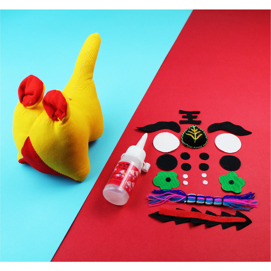 布老虎diy材料包学生作业民间手工艺DIY活动布艺娃娃民俗制作材料