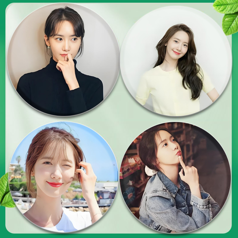 林允儿徽章58mm马口铁胸针谷子挂件明星演唱会应援周边朋友礼物 - 图2