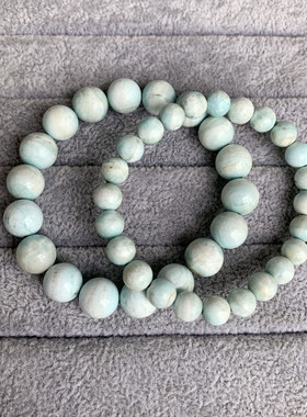 天然緑纹石手链碳酸盐质玉