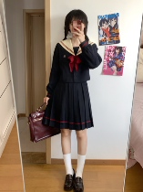 (Yueno HOUSE) * FALLEN MAPLE * Original homemade milks yellow collar barefoot and winter atmosphere sensation JK uniform