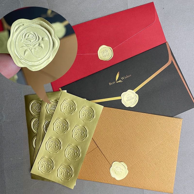 婚庆浮雕烫金凹凸不干胶贴纸糖盒信封封口标签不干胶请柬封火漆,淘宝优惠券,粉丝福利购,淘宝优惠卷