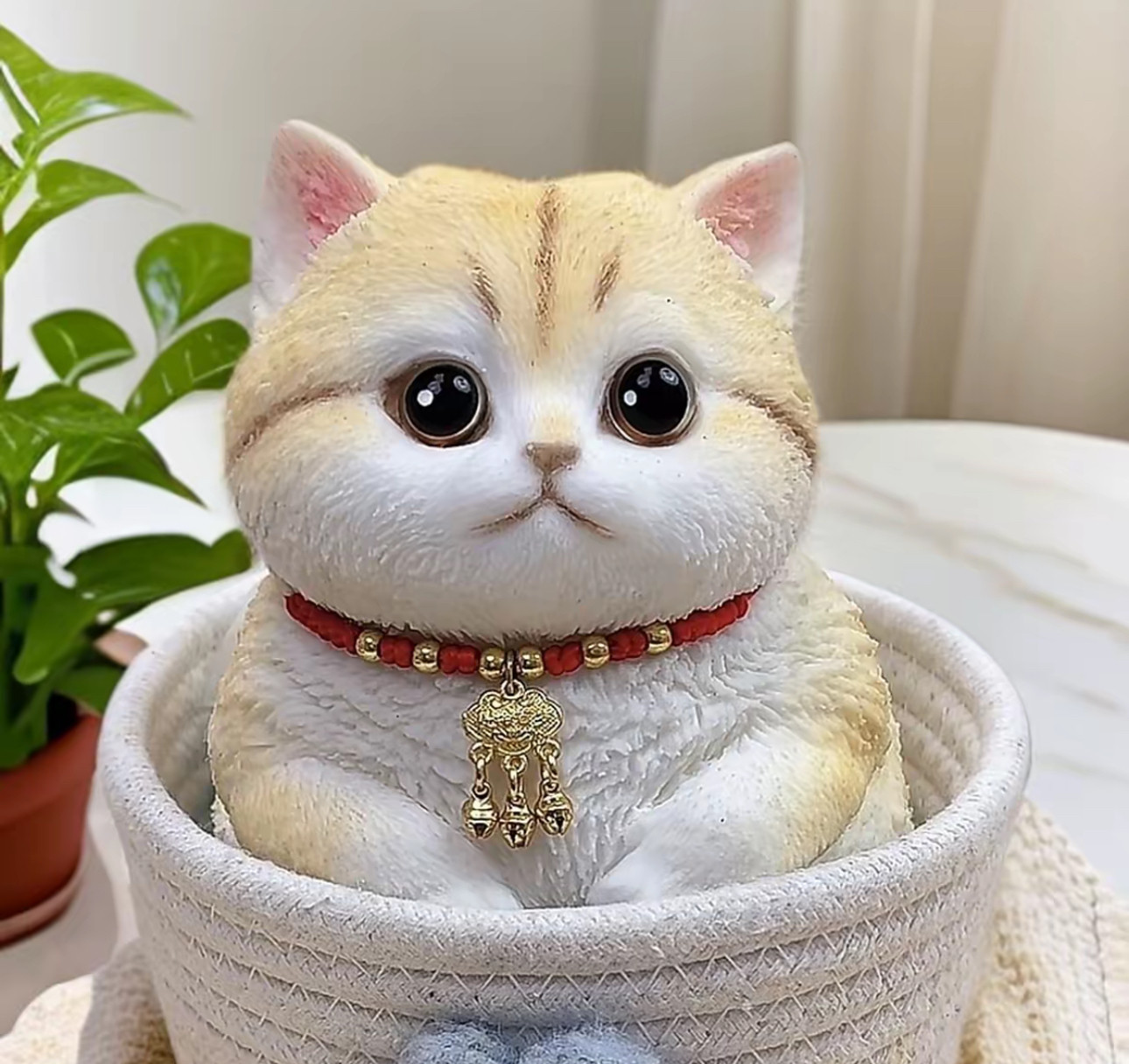 纯手绘大猫捏捏乐仿真猫咪送女生闺蜜解压玩具女生生日礼物摆件,淘宝优惠券,粉丝福利购,淘宝优惠卷