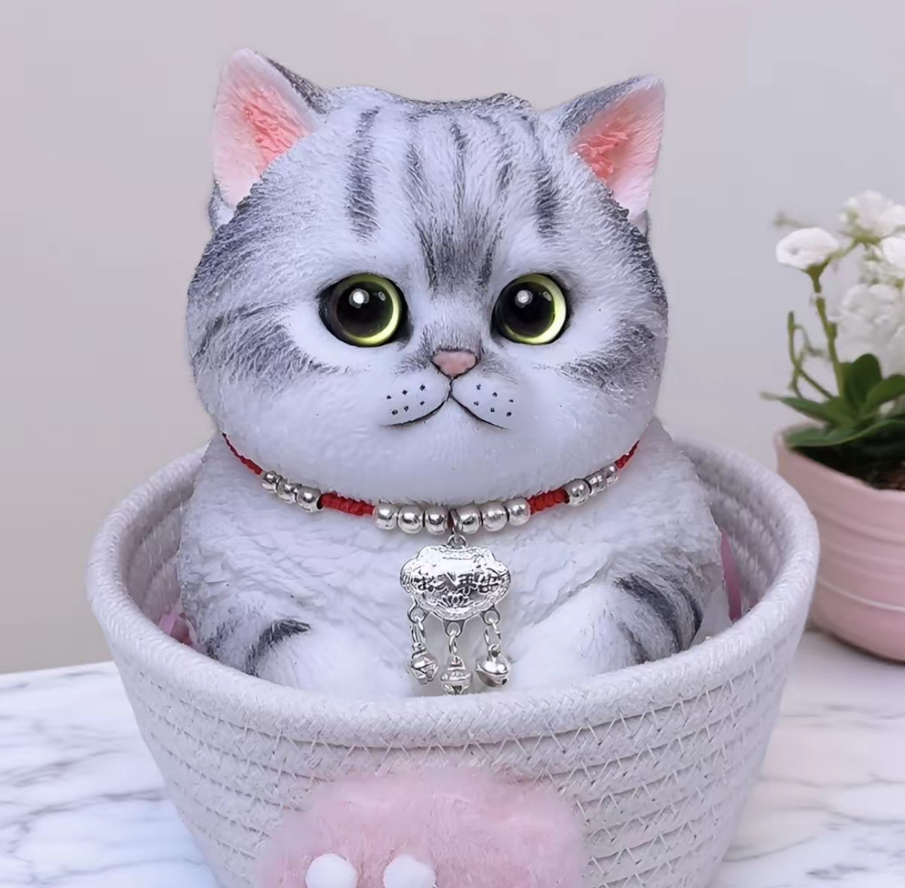 纯手绘大猫捏捏乐仿真猫咪送女生闺蜜解压玩具女生生日礼物摆件,淘宝优惠券,粉丝福利购,淘宝优惠卷