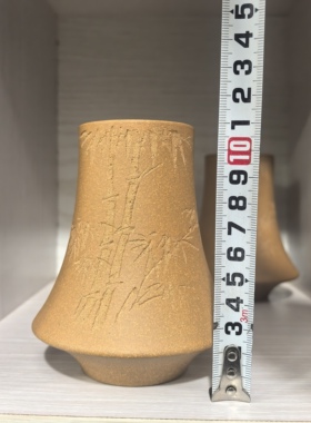 满意紫砂全手工制作精品老段泥刻绘花瓶88一个卖掉了可定制