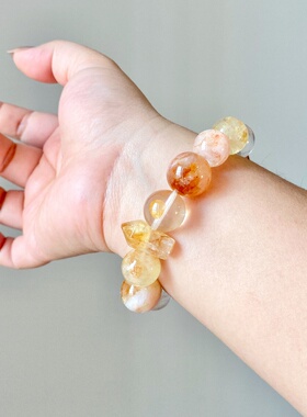 手串捡漏手串招财幽灵晶黄阿赛