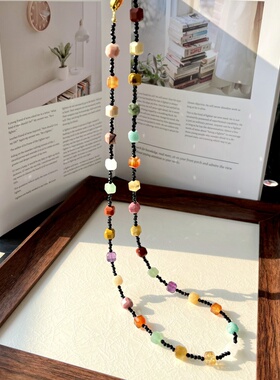 天然石水晶小众项链礼物