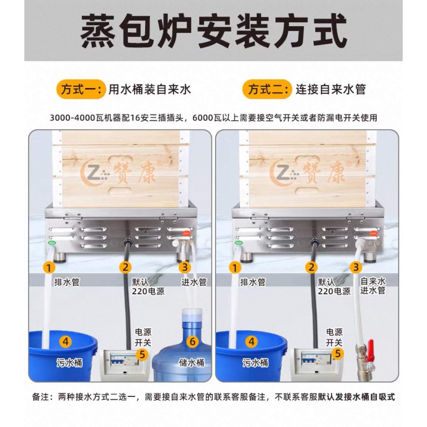 Commercial desktop steam oven instant steam steamer