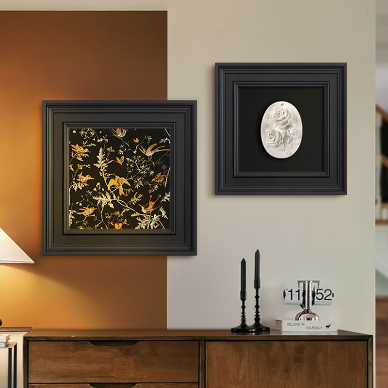 法式中古奶油风客厅装饰画3d立体浮雕石膏玄关背景墙挂画卧室壁画,淘宝优惠券,粉丝福利购,淘宝优惠卷