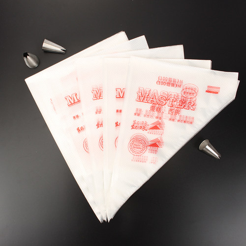 一次性塑料裱花袋100个装大中小号 曲奇奶油蛋糕挤花袋 裱花工具 - 图0