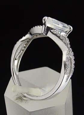 包邮925纯银彩宝戒指天然彩虹