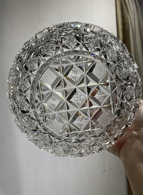 克拉克钻石刻花系列美辉满切水晶大果碗