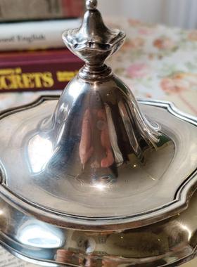 糖缸奶壶925纯银手工宫廷ins风美式奢华桌面摆件中古下午茶具