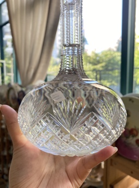 美国辉煌时期手工切割水晶酒樽