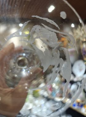 方底立体磨砂人物头像冰茶杯