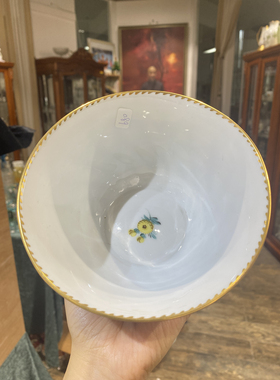 德累斯顿手绘花卉果盘甜品碗汤碗