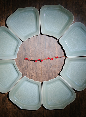 龙泉陶瓷茶点复古餐厅回流家居