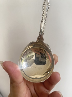 美国斯特林纯银圆头勺