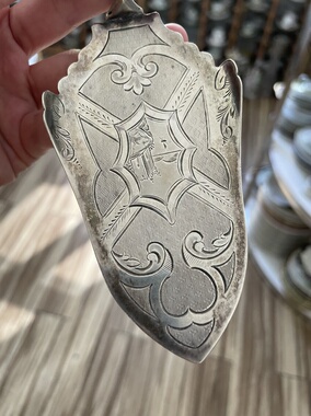 美国925纯银新艺术风格草莓铲蛋糕铲