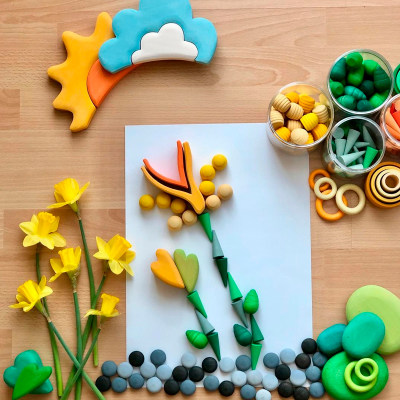 彩虹积木grapat华德福早教想象力diy德国木制3到6岁益智儿童玩具 虎窝淘