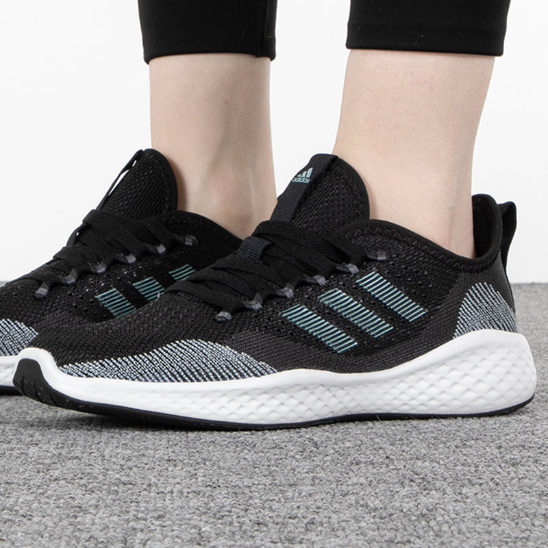 Adidas阿迪达斯跑步鞋女2024新款FLUIDFLOW 2.0耐磨运动鞋GX8286 - 图1