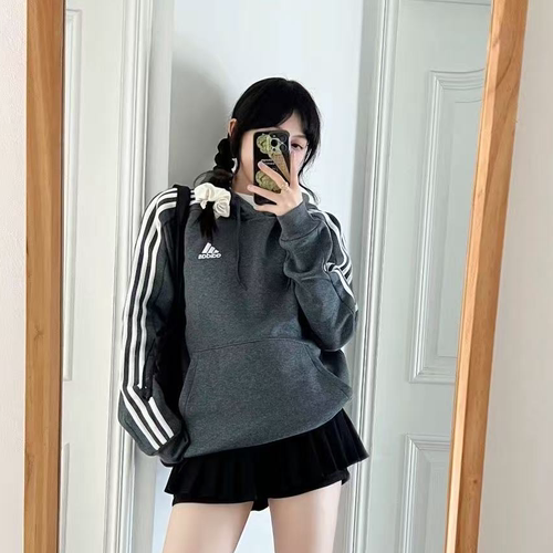 Adidas阿迪达斯正品秋季2026爆款经典三条杠运动百搭复古休闲卫衣 - 图2
