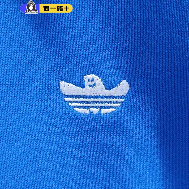 Adidas阿迪达斯卫衣男三叶草新款运动服休闲连帽纯棉套头衫HK9866 - 图1