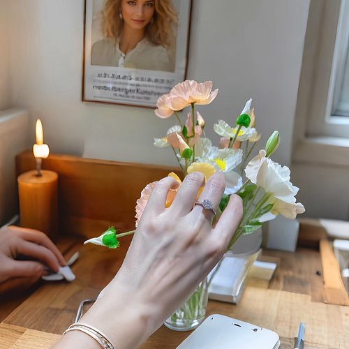 仿真婚戒情侣假钻戒一对结婚对戒钻石求婚礼六爪戒指交换仪式用 - 图1