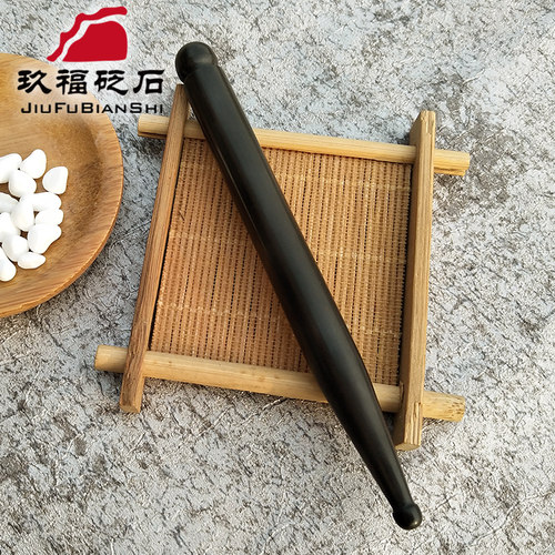 天然玄黄泗滨砭石拨筋棒点穴笔眼周面部耳部刮痧板按摩香蜜同款 - 图2