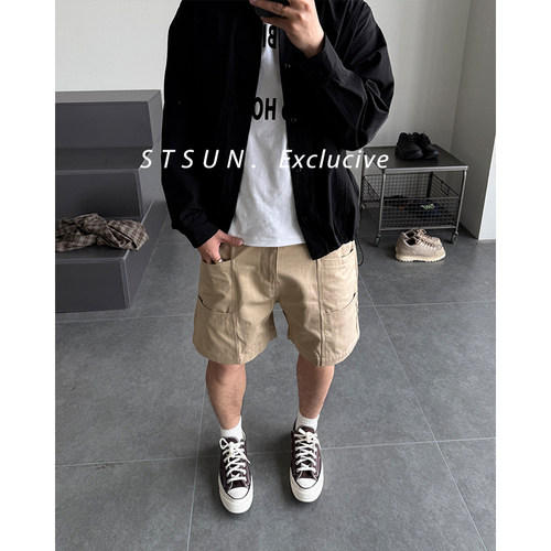 【STS】Vapor Shorts重工立体环绕口袋运动百搭工装5分短裤男 - 图3
