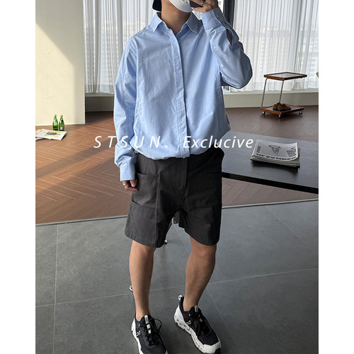 【STS】Vapor Shorts重工立体环绕口袋运动百搭工装5分短裤男 - 图1