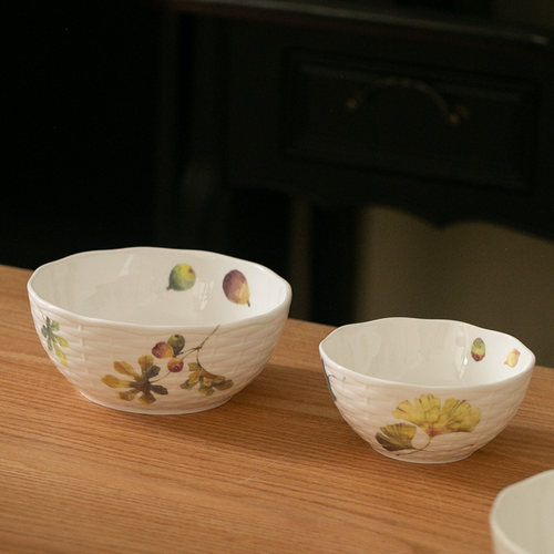 出口骨瓷 秋实系列碗 米饭碗 汤碗 日式碗 zakka 家居餐厅 杂货 - 图3