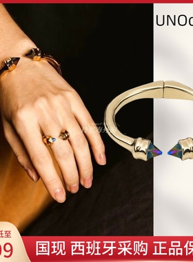 小众西班牙水晶卡扣手镯送女友