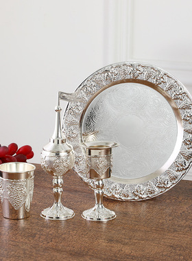 金属宫廷风酒具杯子壶装饰摆件