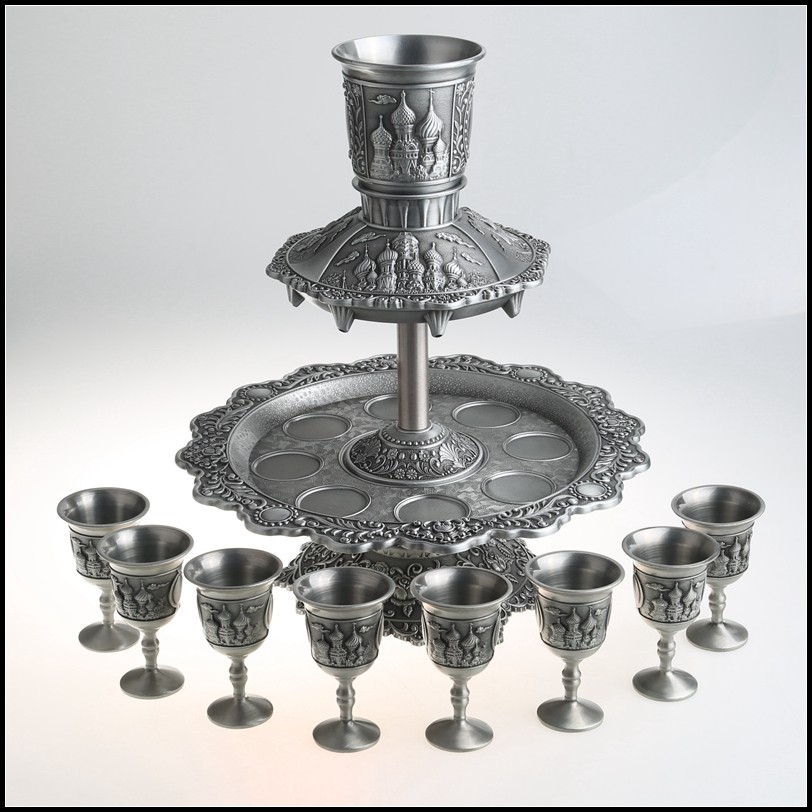 锌合金欧式复古俄罗斯幸福城堡分酒器婚庆商务礼品家居摆件道具,淘宝优惠券,粉丝福利购,淘宝优惠卷