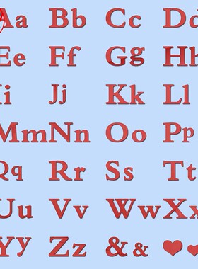 镜面亚克力墙贴立体自粘26个英文大小写字母贴纸美化装饰贴画定制