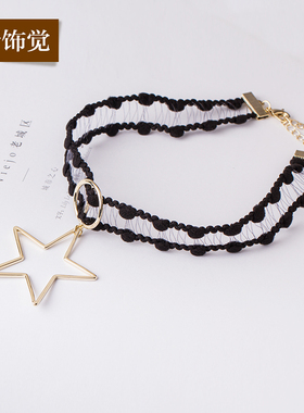 choker韩版蕾丝几何甜美风项链