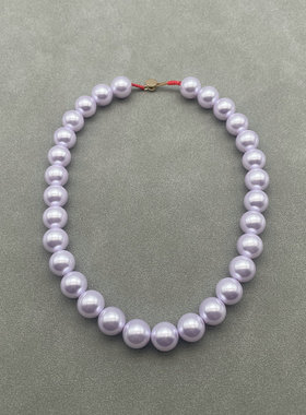 RA玻璃珍珠裸链女镀真金