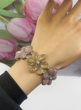 饰品花朵弹力百搭欧美风手镯