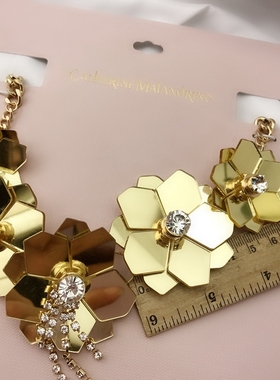 CE-21饰品项链镜面花朵欧美风格