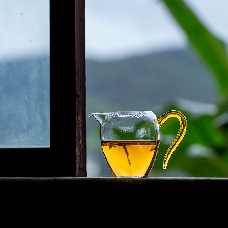 加厚耐热透明玻璃公道杯泡茶过滤功夫茶具配件茶海分茶器茶漏套装 - 图2