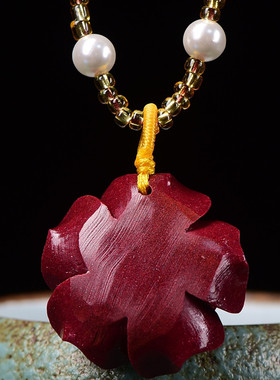 女款毛衣链朱砂玫瑰花礼物