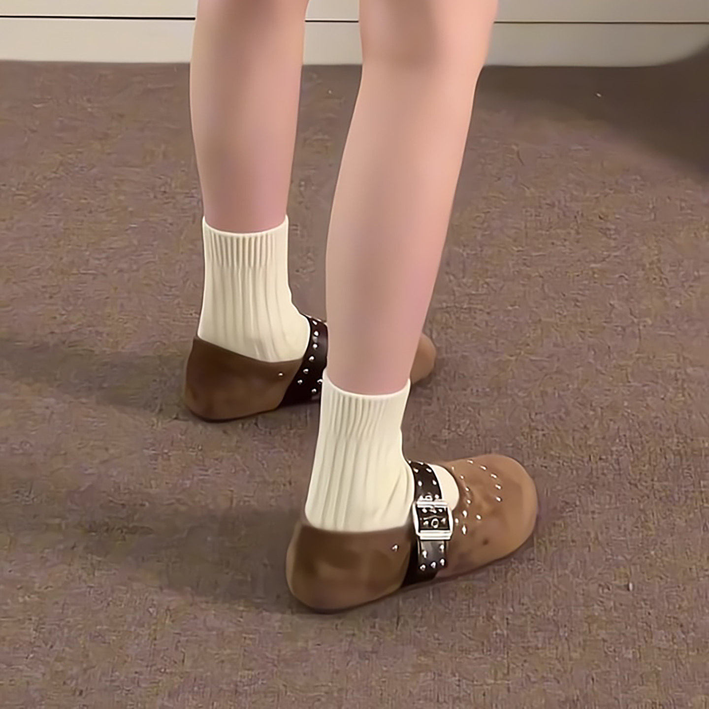 厚底内增高勃肯鞋女鞋2026新款春季浅口玛丽珍女鞋圆头单鞋乐福鞋,淘宝优惠券,粉丝福利购,淘宝优惠卷