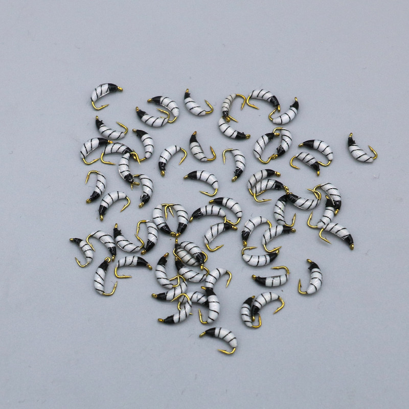 斑纹若虫飞蝇钩路亚饵蛆虫假饵微物白条马口桃花假饵溪流,淘宝优惠券,粉丝福利购,淘宝优惠卷